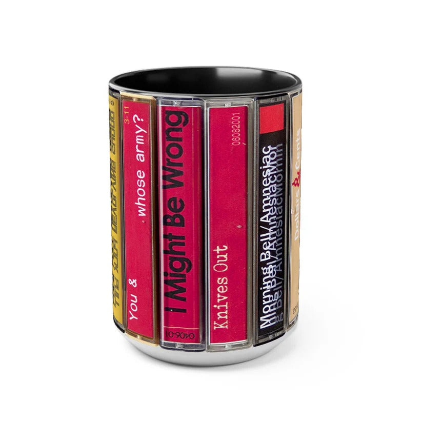 Radiohead Amnesiac Album Cassette Mug Retro Accent Gift GradoCreations