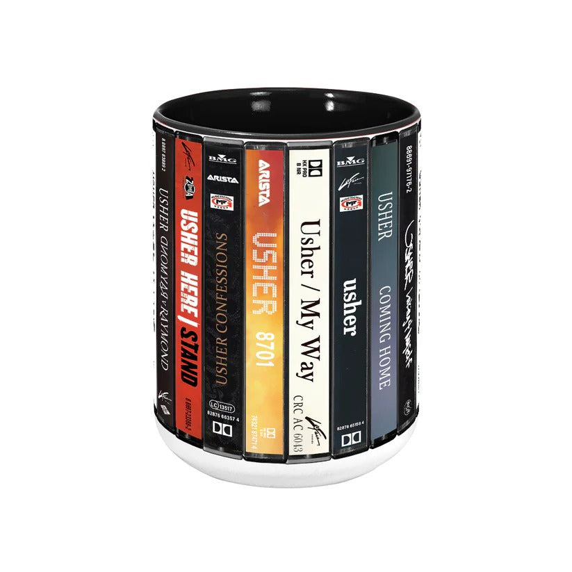 Retro Usher Albums Accent Mug Ceramic Drinkware Gift GradoCreations