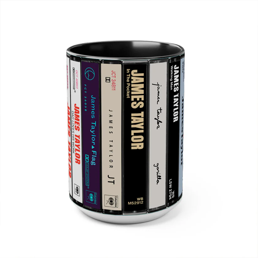 James Taylor Cassette Collection Accent Mug Ceramic Gift GradoCreations