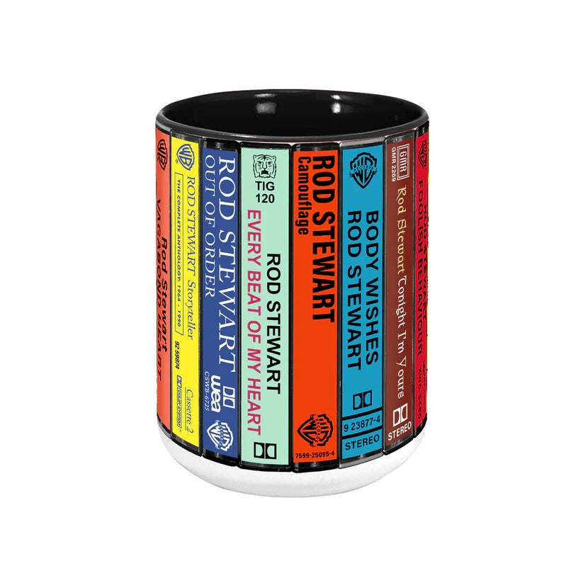 Rod Stewart Cassette Collection Accent Mug Ceramic Gift GradoCreations