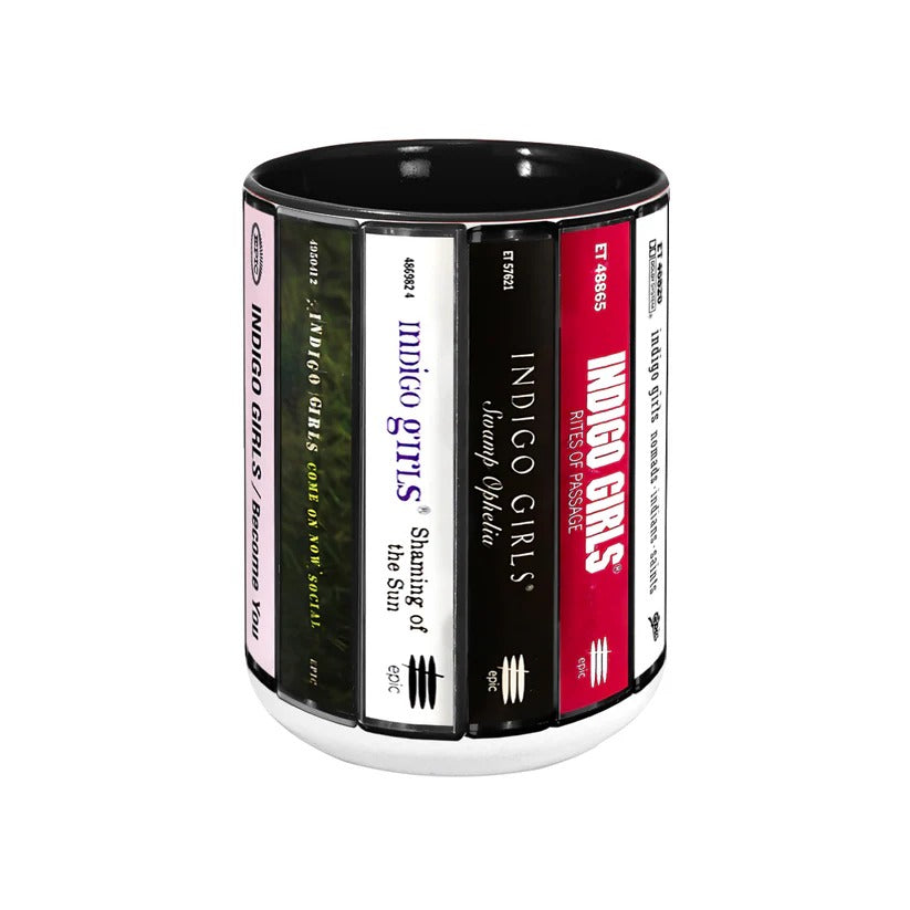 Indigo Girls Cassette Collection Accent Mug Ceramic Gift GradoCreations