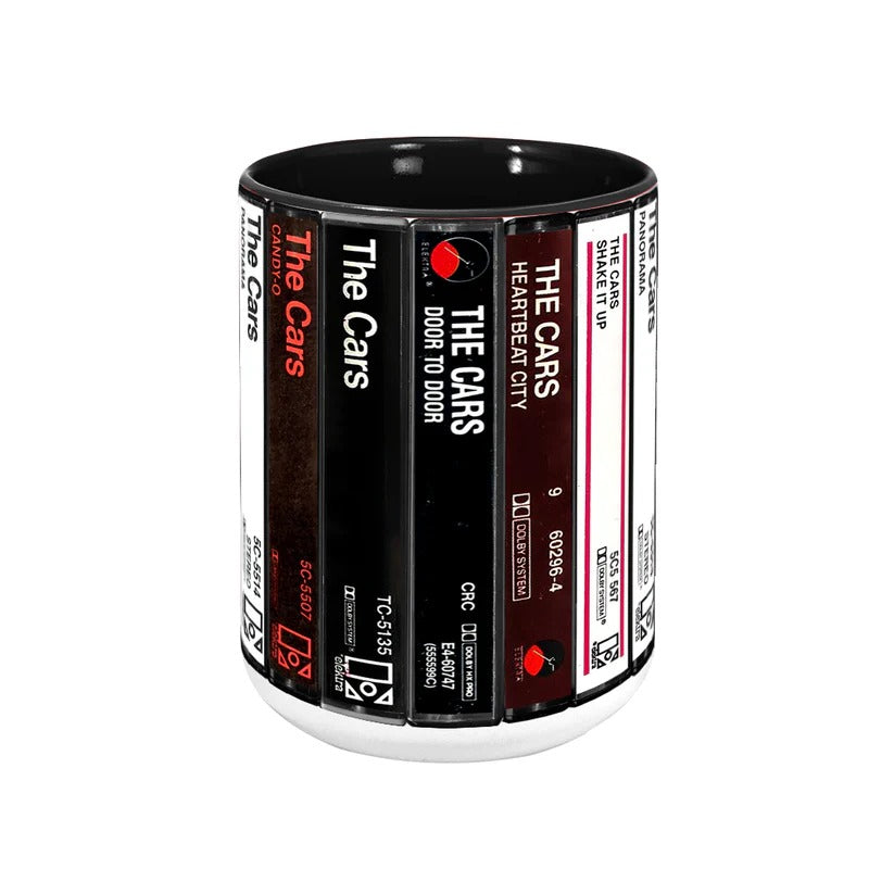 Retro Accent Mug The Cars Albums Cassette Collection Gift GradoCreations