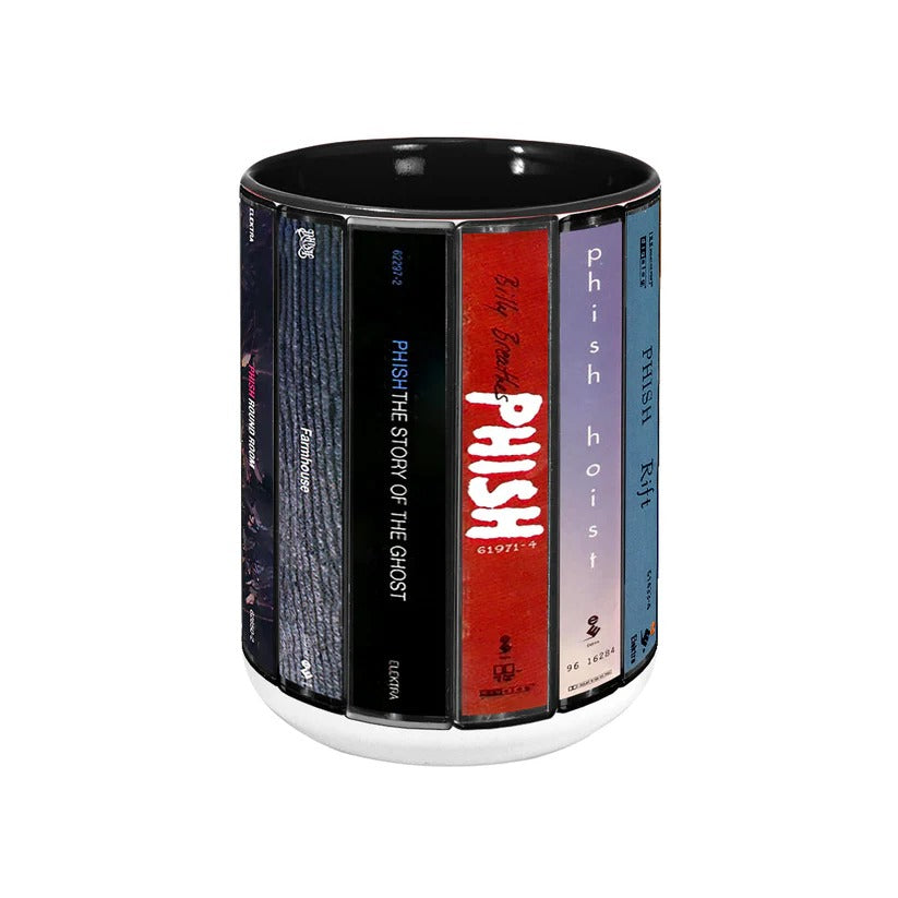 Retro Phish Albums Cassette Accent Mug Ceramic Gift GradoCreations