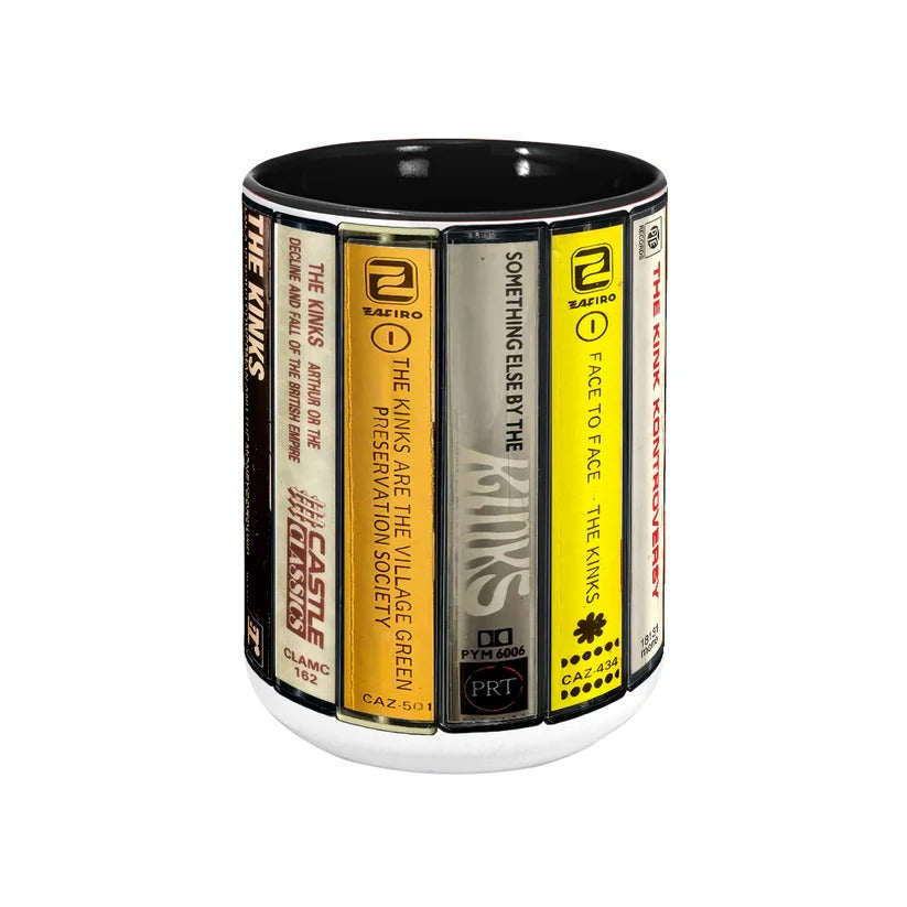 Retro Kinks Albums Accent Mug Ceramic Gift for Music Lovers GradoCreations