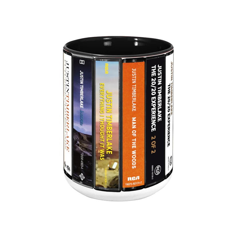 Retro Justin Timberlake Albums Accent Mug for Music Lovers GradoCreations