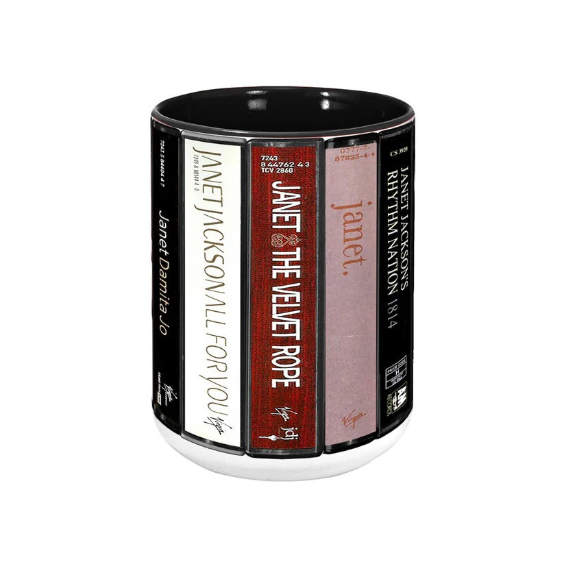 Janet Jackson Cassette Mug Retro Accent Ceramic Gift GradoCreations
