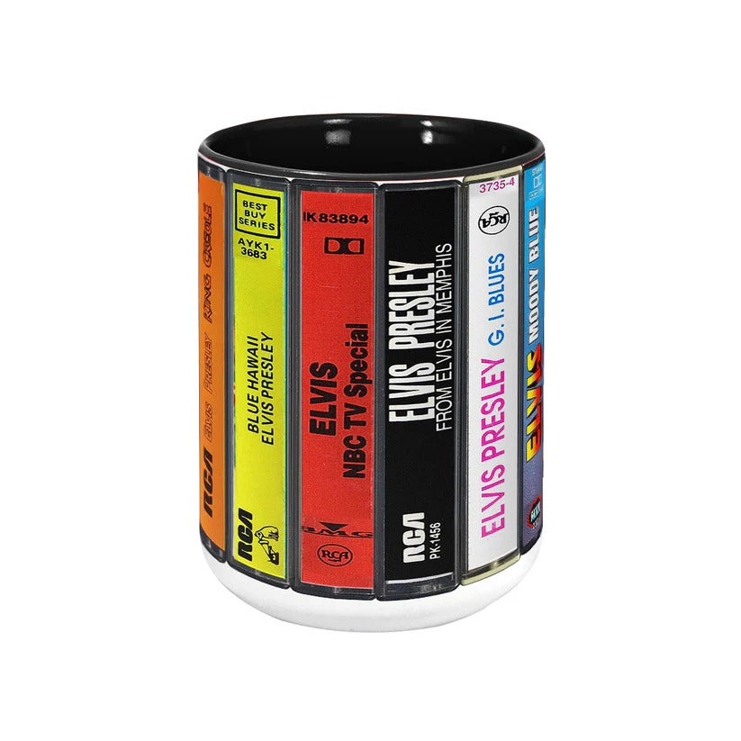 Elvis Presley Cassette Mug Retro Accent Gift for Music Lovers GradoCreations