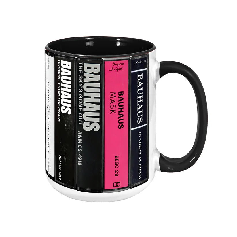 Bauhaus Cassette Accent Mug Ceramic Retro Drinkware Gift GradoCreations