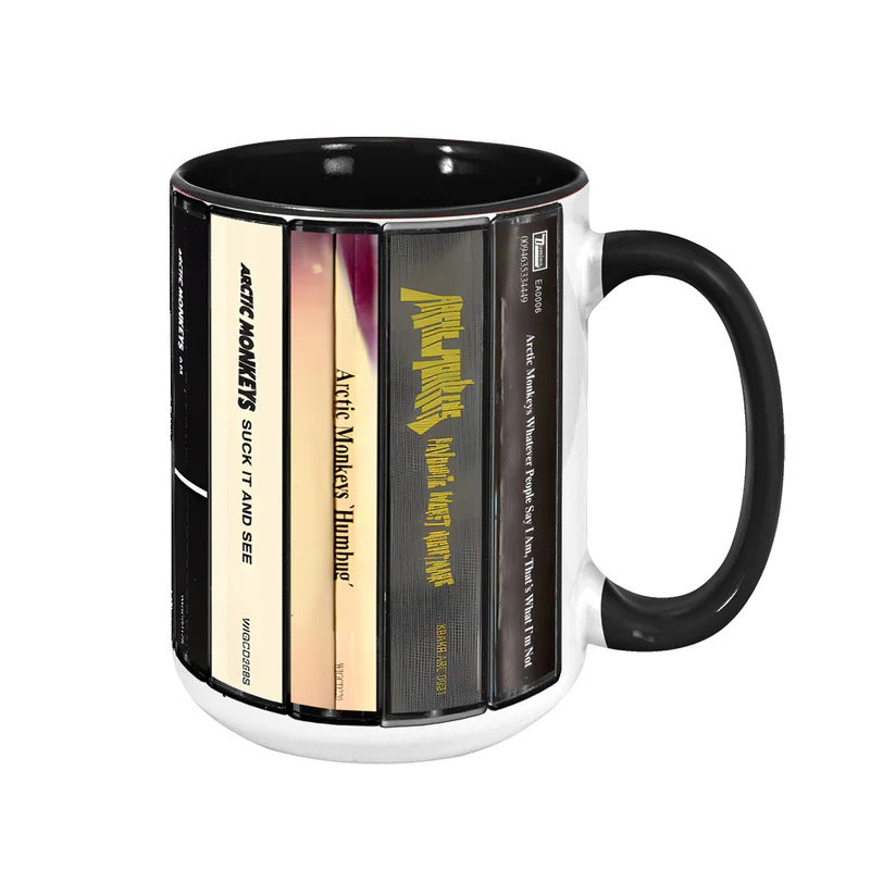 Retro Arctic Monkeys Album Cassette Accent Mug Ceramic Drinkware GradoCreations