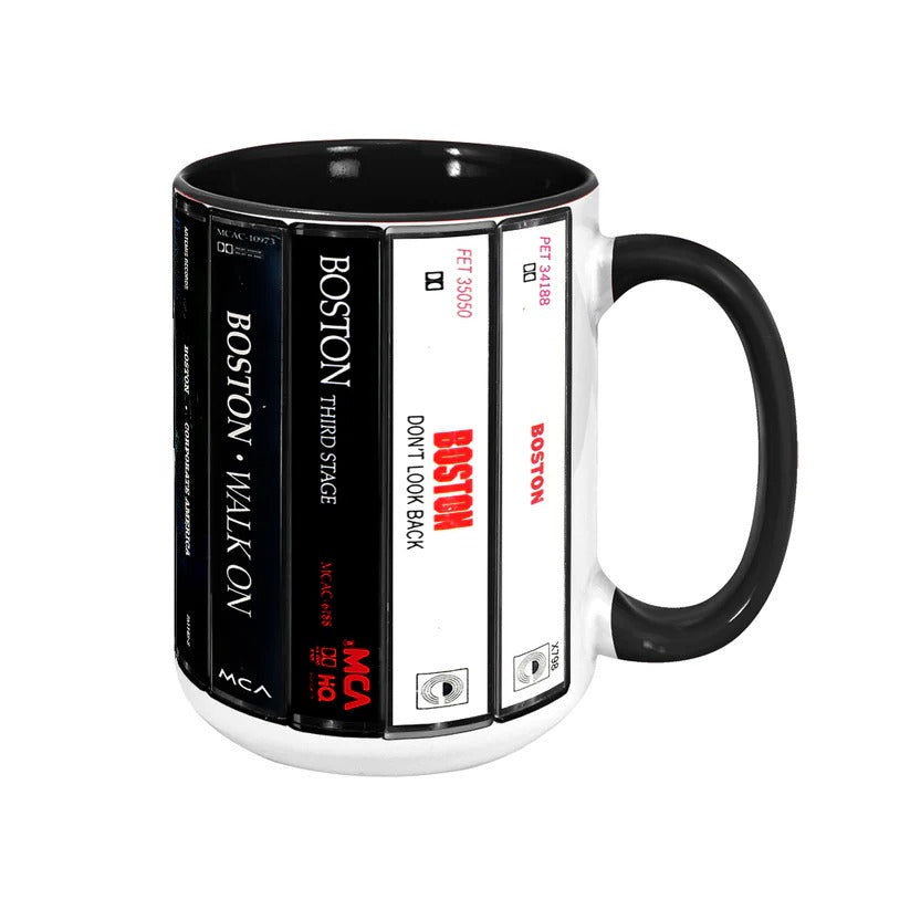Boston Albums Cassette Collection Ceramic Accent Mug Retro Gift GradoCreations