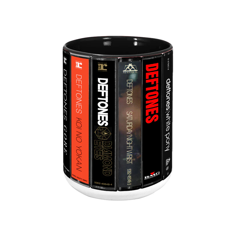 Deftones Cassette Collection Ceramic Accent Mug Gift for Music Lovers GradoCreations