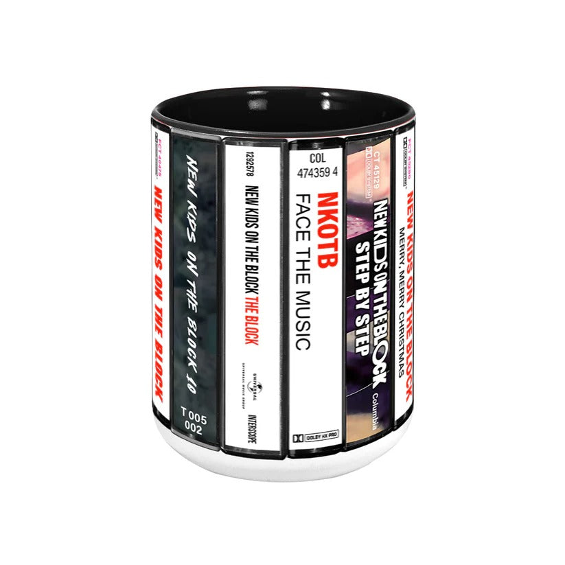New Kids on the Block Retro Accent Mug | Ceramic Music Gift GradoCreations