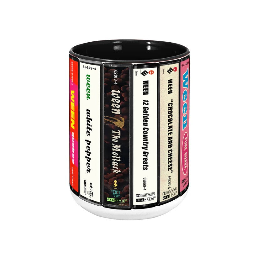 Ween Cassette Collection Retro Accent Mug Gift for Music Lovers GradoCreations