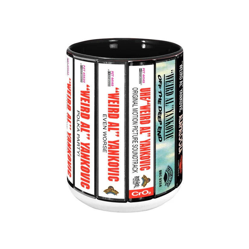 Retro Weird Al Yankovic Cassette Accent Mug Gift for Music Lovers GradoCreations