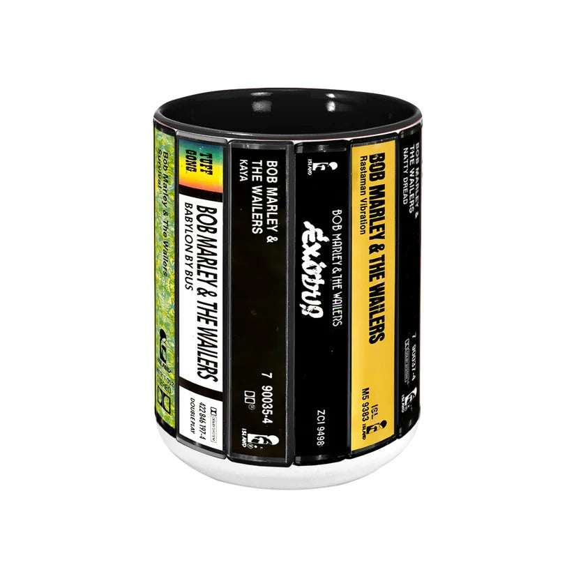 Bob Marley Cassette Collection Ceramic Accent Mug Gift GradoCreations
