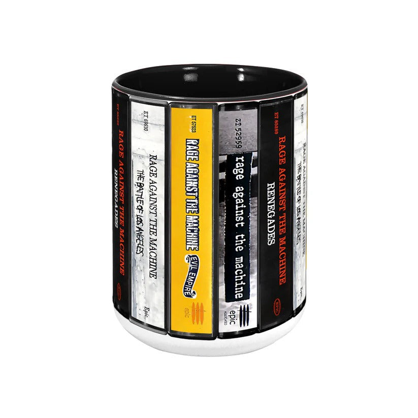 Rage Against The Machine Cassette Collection Accent Mug Gift GradoCreations