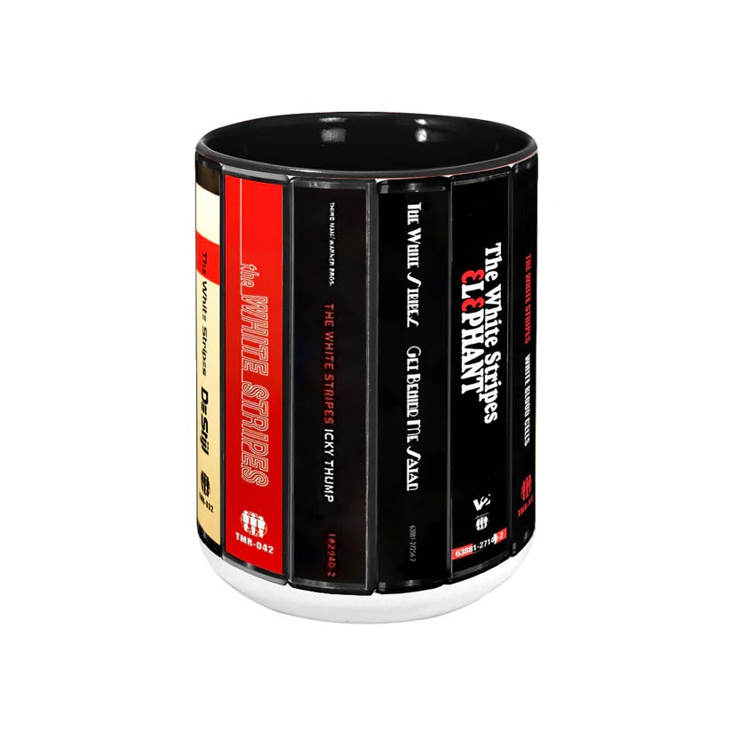 Retro The White Stripes Cassette Accent Mug Gift for Music Lovers GradoCreations