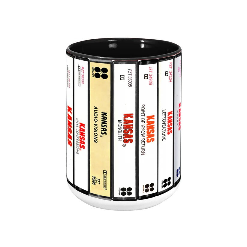 Kansas Album Cassette Collection Ceramic Accent Mug | Retro Music Gift GradoCreations