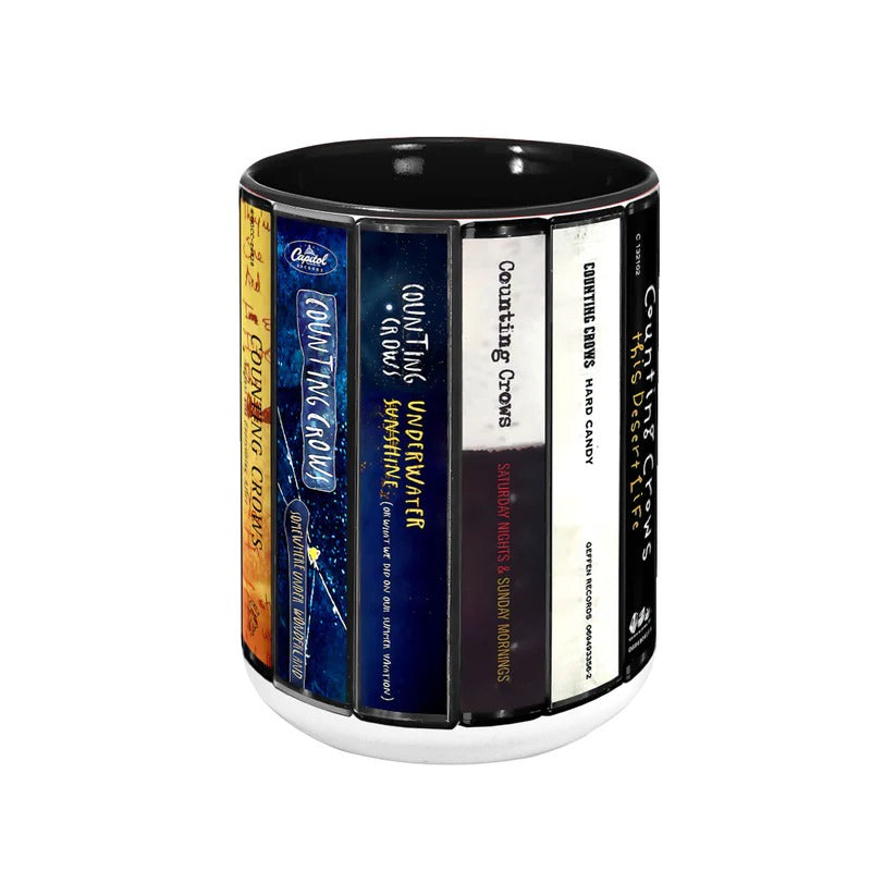 Counting Crows Cassette Collection Accent Mug Ceramic Retro Gift GradoCreations