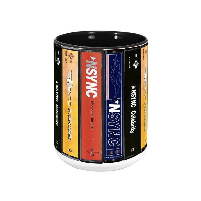 NSYNC Cassette Collection Accent Mug Retro Gift for Music Lovers GradoCreations