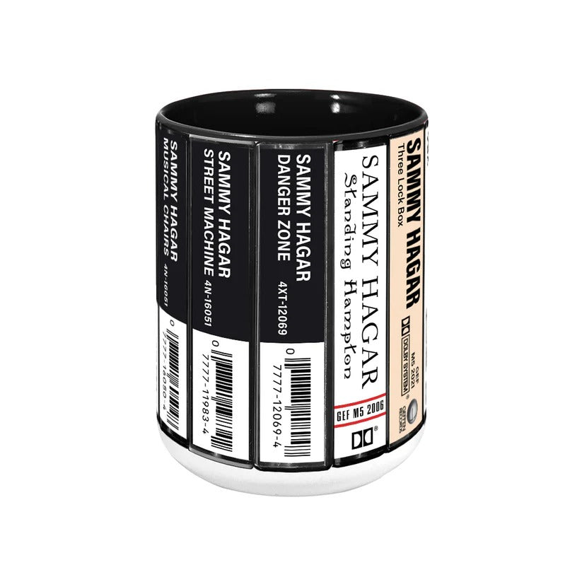 Retro Sammy Hagar Cassette Accent Mug Gift for Music Lovers GradoCreations