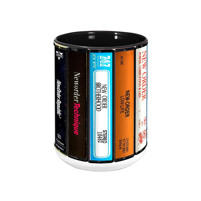 New Order Music Cassette Accent Mug Ceramic Gift for Fans GradoCreations