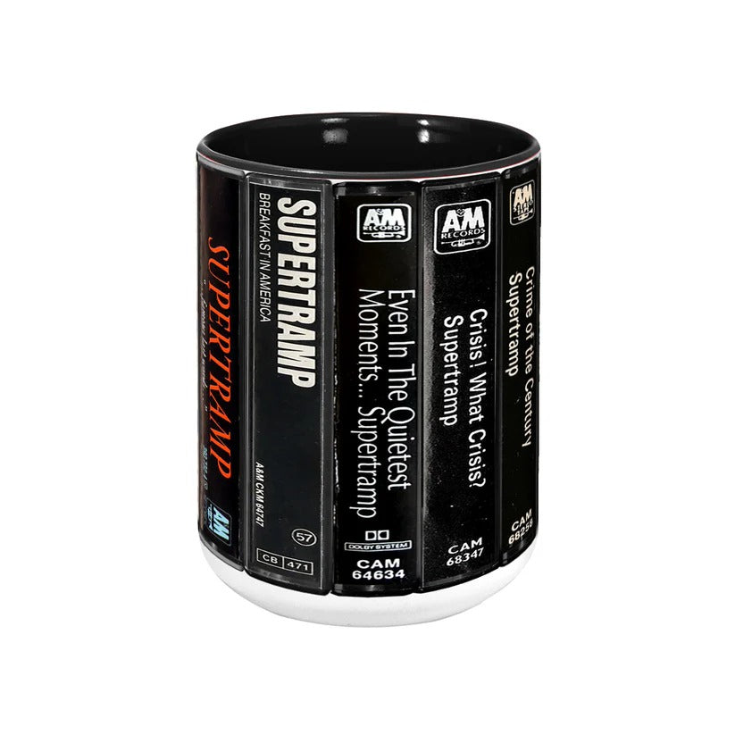 Supertramp Cassette Accent Mug Retro Gift for Music Lovers GradoCreations