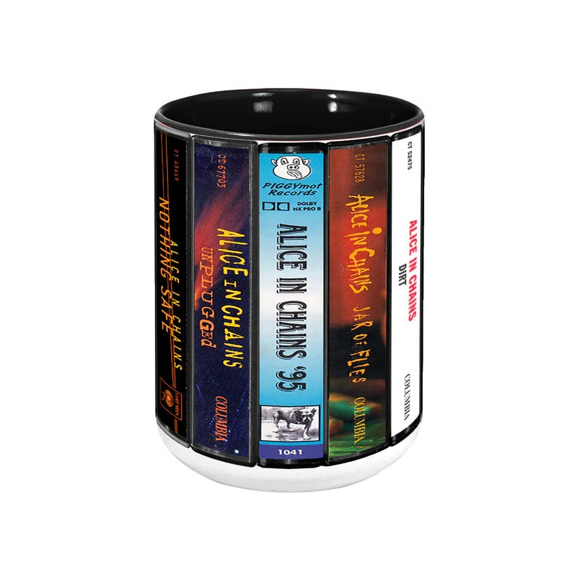 Alice in Chains Cassette Collection Accent Mug Retro Gift GradoCreations
