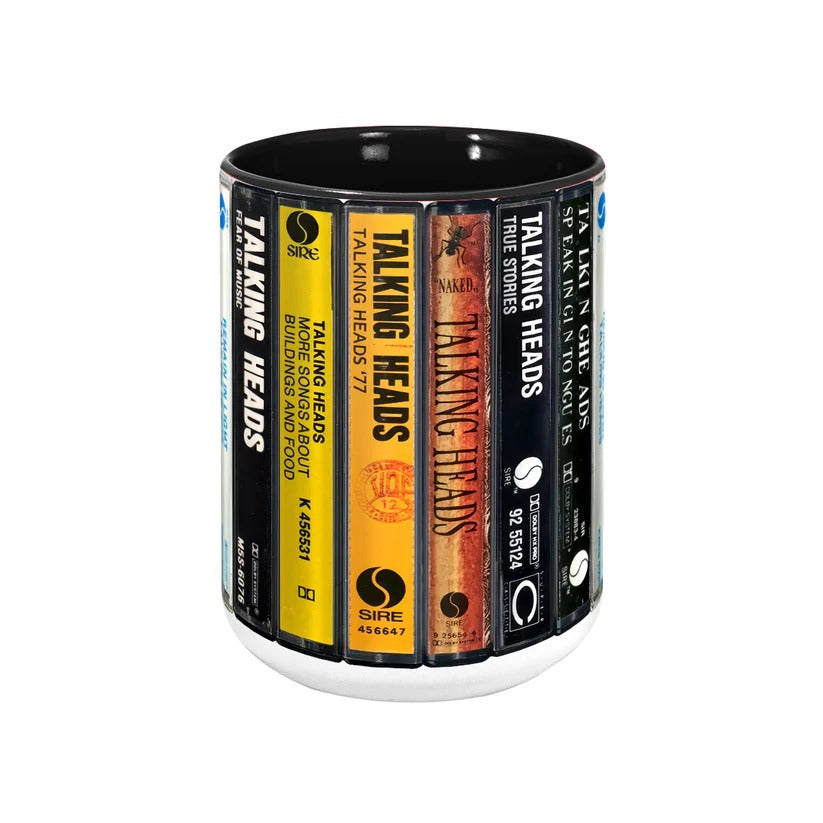 Talking Heads Cassette Collection Accent Mug Gift for Music Lovers GradoCreations