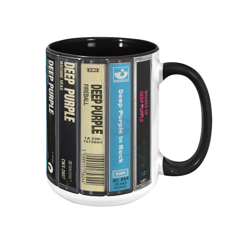 Deep Purple Cassette Accent Mug Gift for Music Lovers GradoCreations