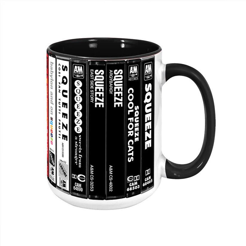 Retro Squeeze Albums Cassette Accent Mug Ceramic Gift GradoCreations
