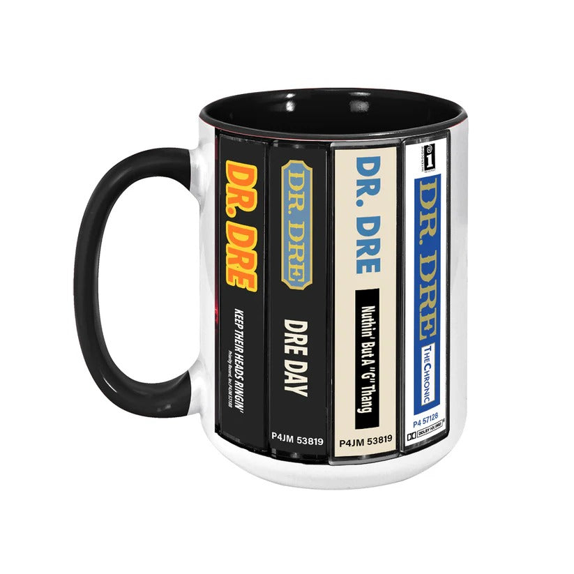 Dr. Dre Cassette Inspired Accent Mug Retro Drinkware Gift GradoCreations