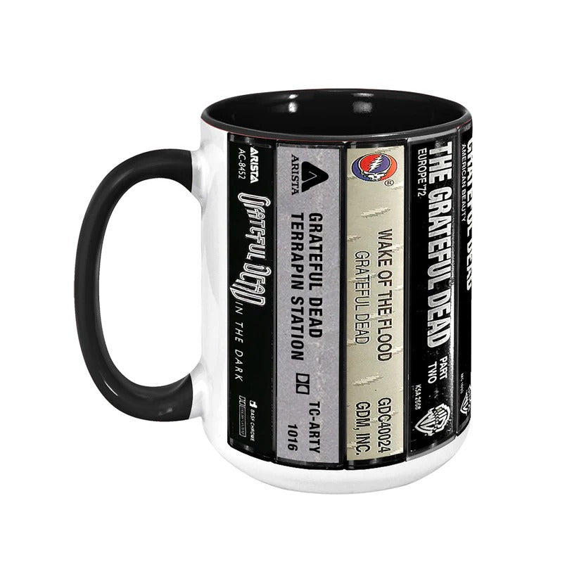 Retro Grateful Dead Cassette Accent Mug Ceramic Drinkware GradoCreations