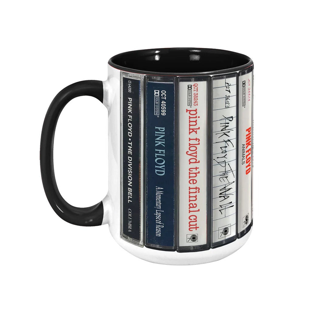 Pink Floyd Cassette Accent Mug Retro Ceramic Gift GradoCreations