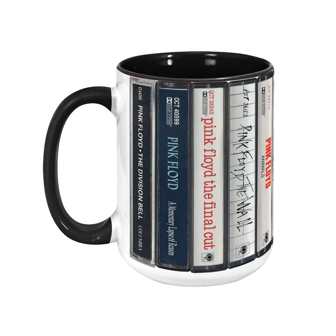 Pink Floyd Cassette Accent Mug Retro Ceramic Gift GradoCreations