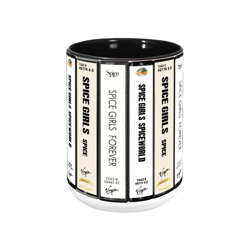 Spice Girls Cassette Collection Retro Accent Mug Ceramic Gift GradoCreations