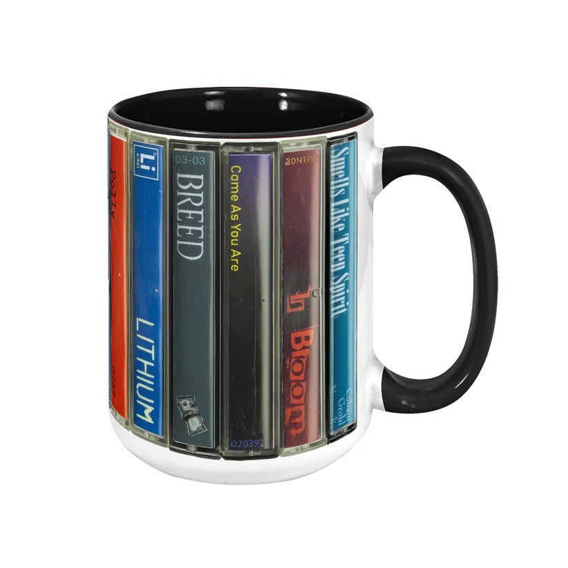 Nirvana Nevermind Album Cassette Mug Retro Ceramic Accent GradoCreations