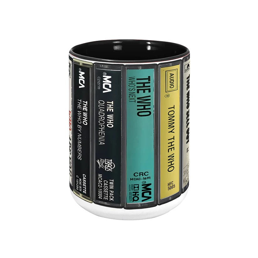The Who Retro Cassette Accent Mug Ceramic Drinkware Gift GradoCreations