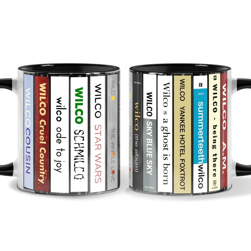 Wilco Cassette Collection Ceramic Accent Mug for Music Lovers GradoCreations