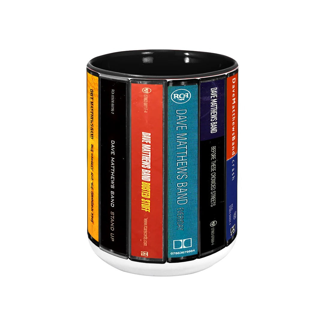 Retro Ceramic Accent Mug Dave Matthews Band Cassette Collection GradoCreations