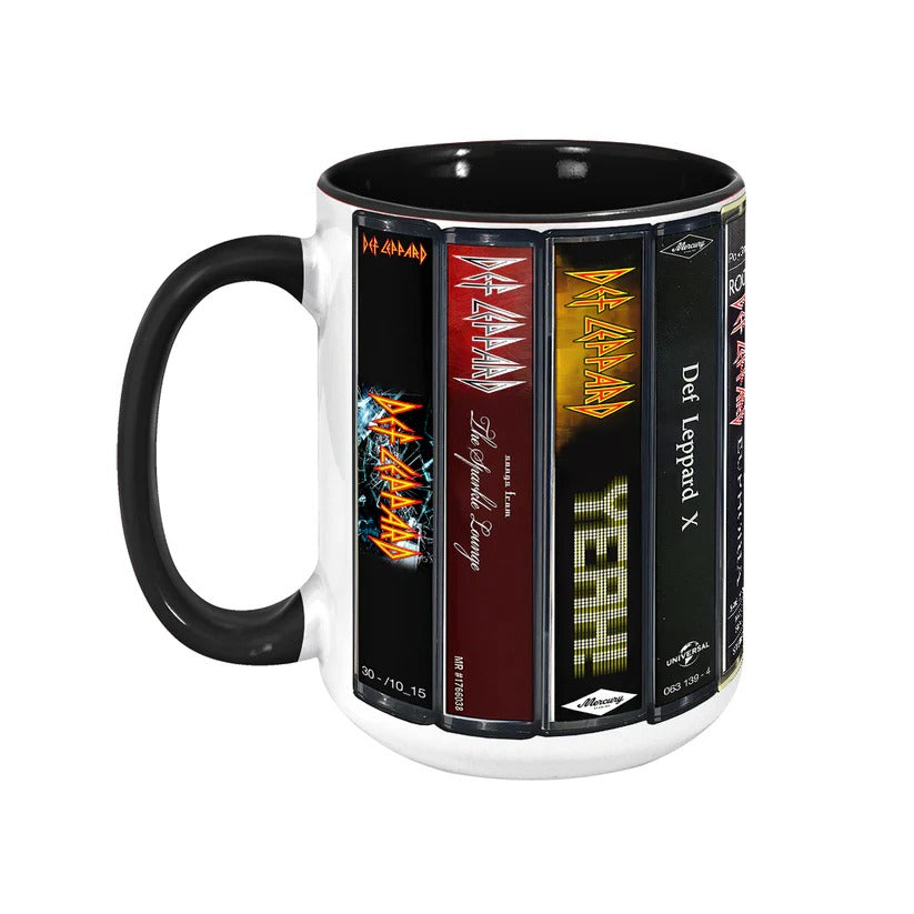 Def Leppard Cassette Accent Mug Retro Ceramic Gift for Music Lovers GradoCreations