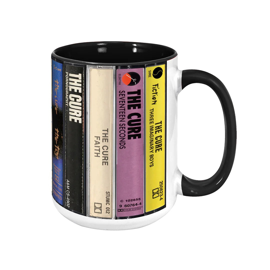 Retro Cassette Accent Mug The Cure Collection Ceramic Gift GradoCreations