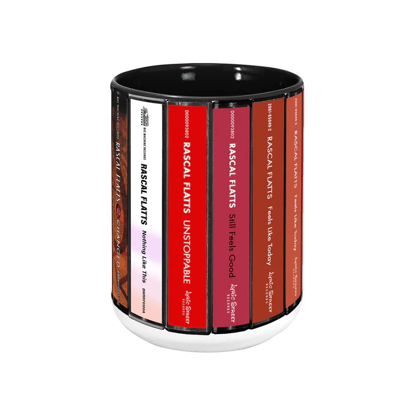 Rascal Flatts Cassette Accent Mug Retro Gift for Music Lovers GradoCreations