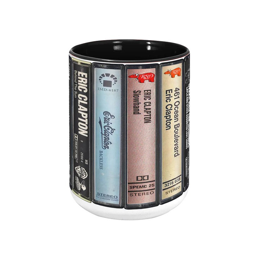 Eric Clapton Cassette Mug Retro Drinkware Gift for Music Lovers GradoCreations