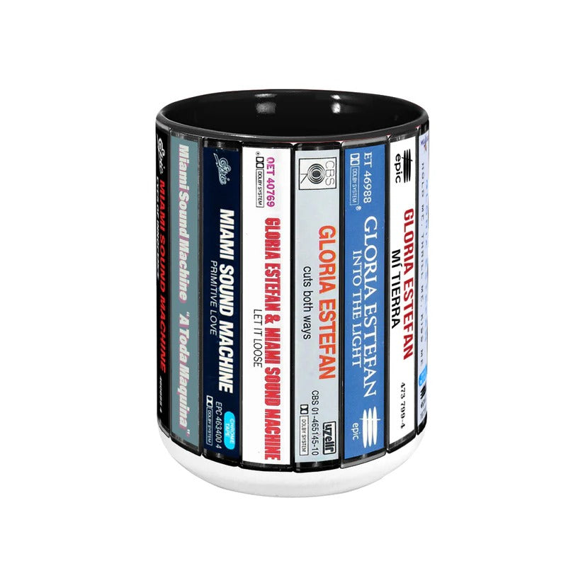Retro Miami Sound Machine Cassette Accent Mug Gift for Music Lovers GradoCreations
