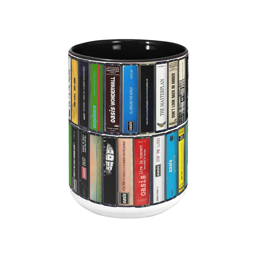 Oasis Albums Retro Ceramic Accent Mug for Music Lovers GradoCreations
