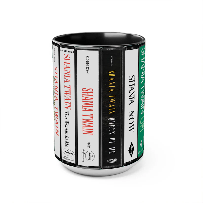 Shania Twain Cassette Music Accent Mug Ceramic Drinkware GradoCreations