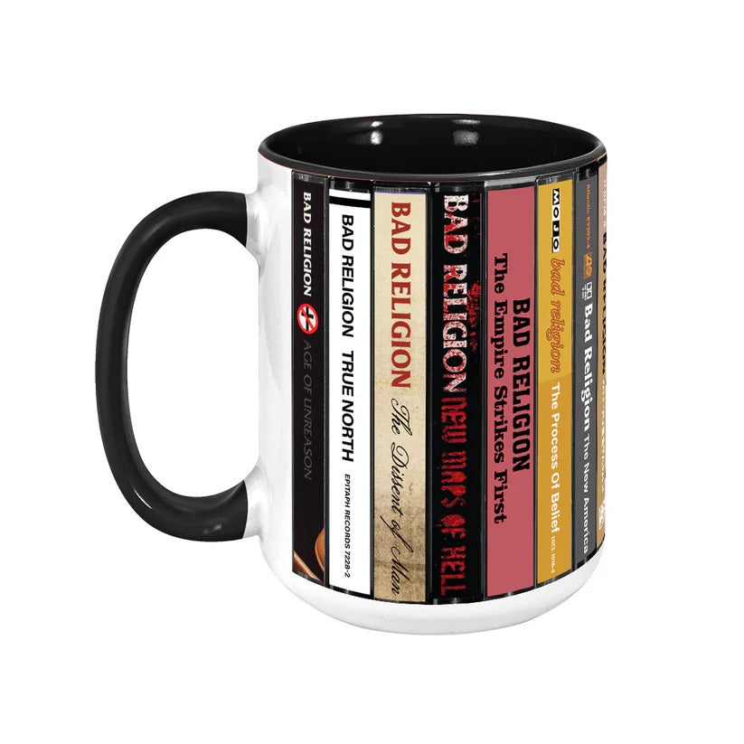 Bad Religion Cassette Collection Accent Mug Retro Ceramic Gift GradoCreations