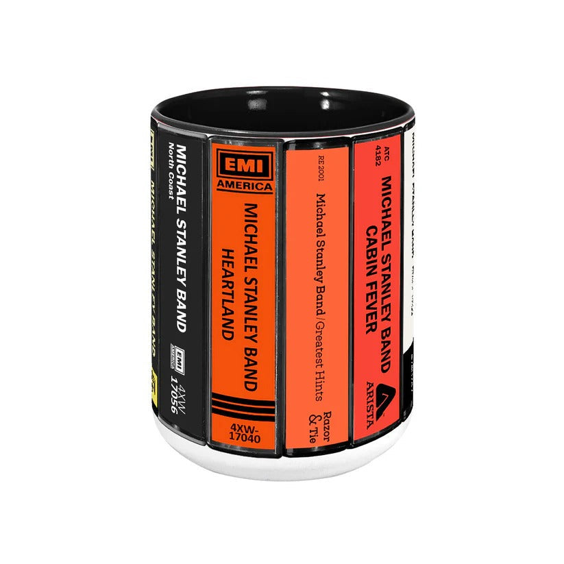 Michael Stanley Band Cassette Accent Mug Retro Drinkware Gift GradoCreations