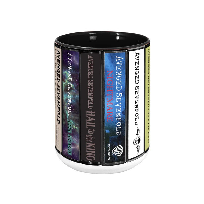 Avenged Sevenfold Albums Retro Accent Mug Ceramic Drinkware Gift GradoCreations